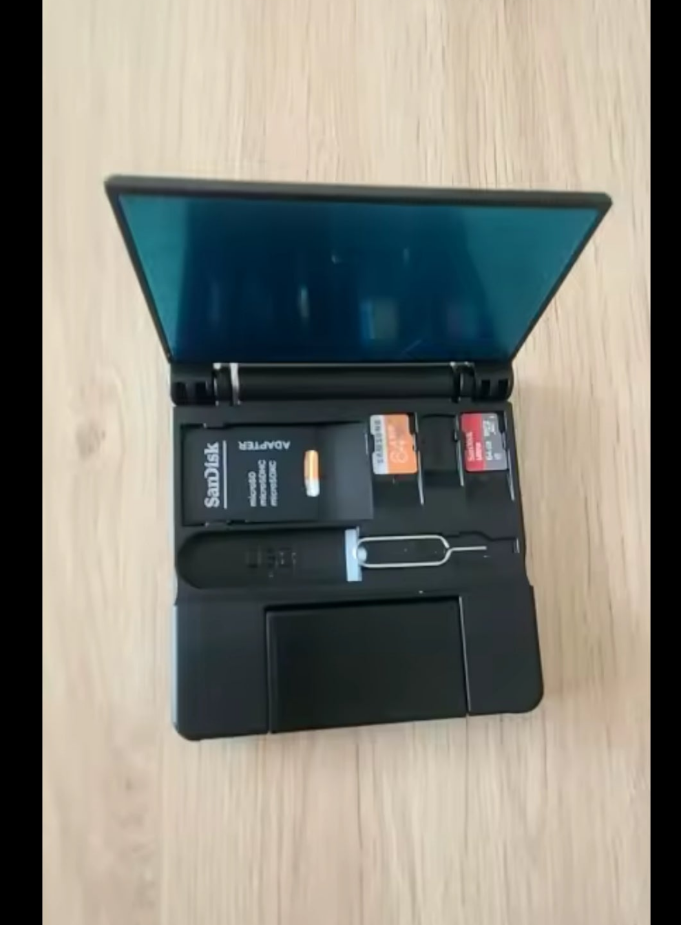 7 in 1 Multifunctional Card Reader Storage Box SD Micro Card Case OTG Adapter USB 2.0 Type C Adapter Storage Box.