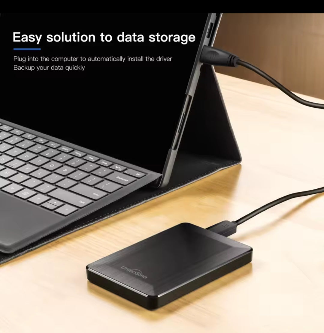 UnionSine HDD 2.5 Portable External Hard drive 500 GB Suitable for PC, Laptop Mac/Mac book.