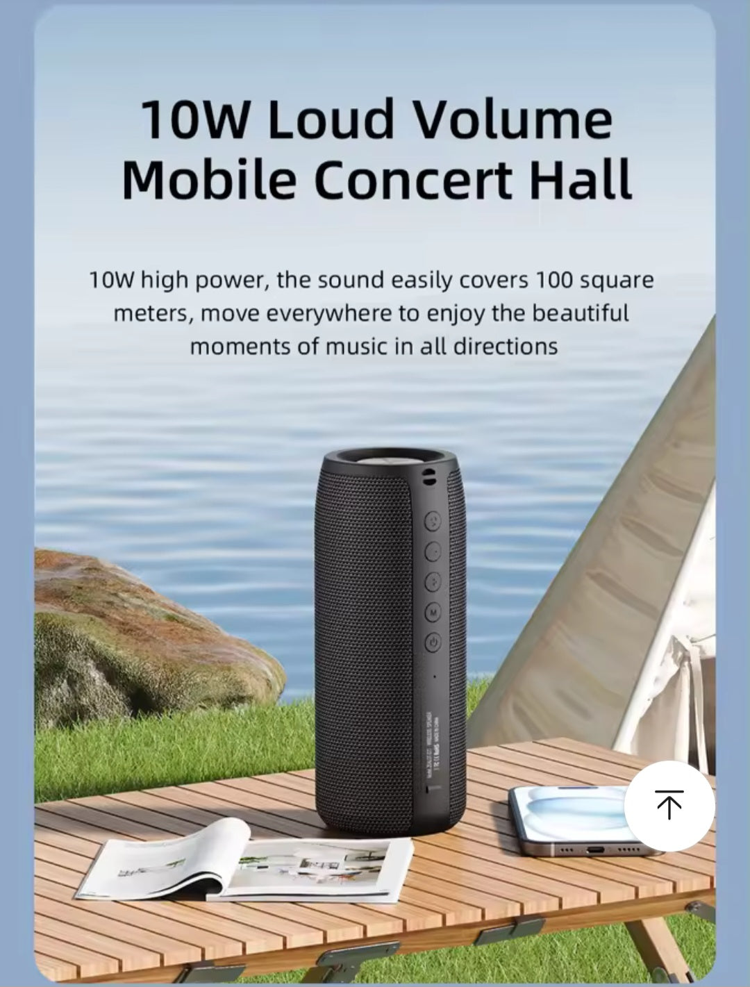 Zealot S51 Powerful Bluetooth Speaker Bass Wireless Speakers Subwoofer Waterproof Soundbox Support TF, TWS, USB Flash Drive.