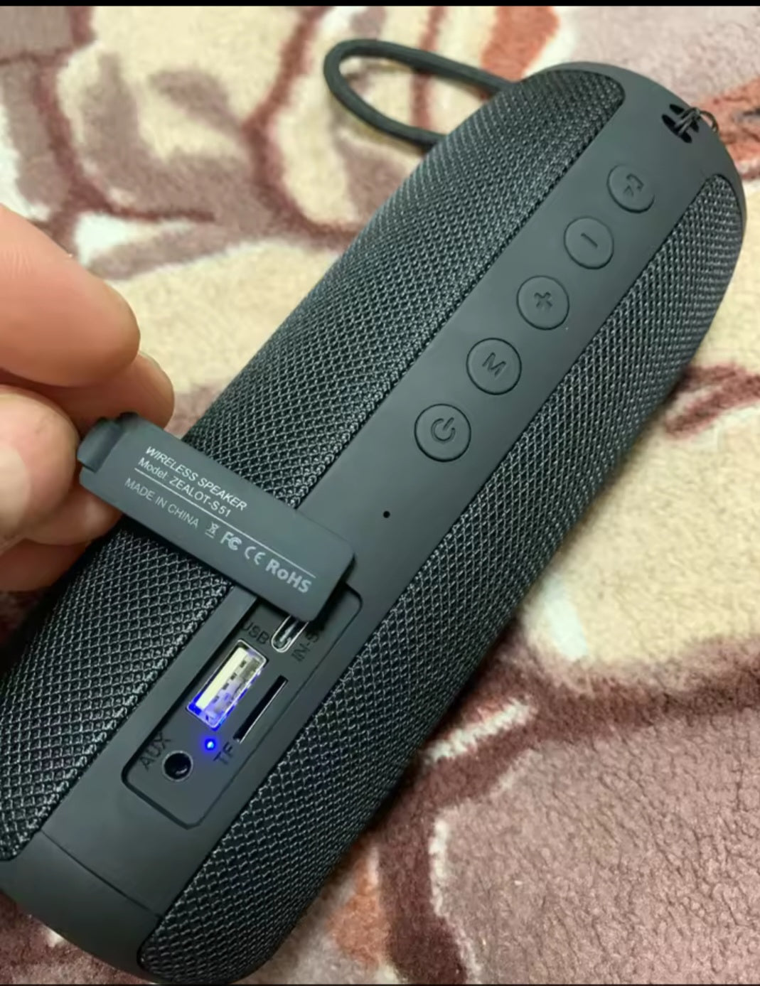 Zealot S51 Powerful Bluetooth Speaker Bass Wireless Speakers Subwoofer Waterproof Soundbox Support TF, TWS, USB Flash Drive.