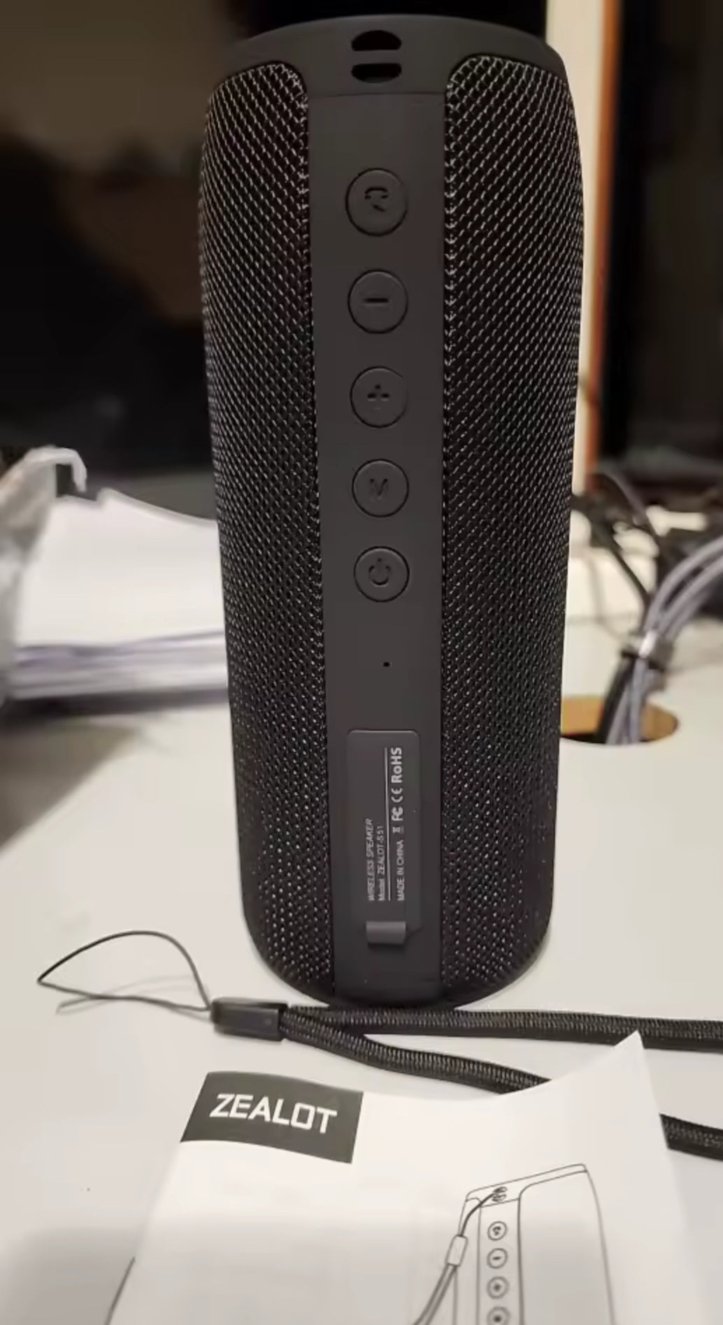 Zealot S51 Powerful Bluetooth Speaker Bass Wireless Speakers Subwoofer Waterproof Soundbox Support TF, TWS, USB Flash Drive.