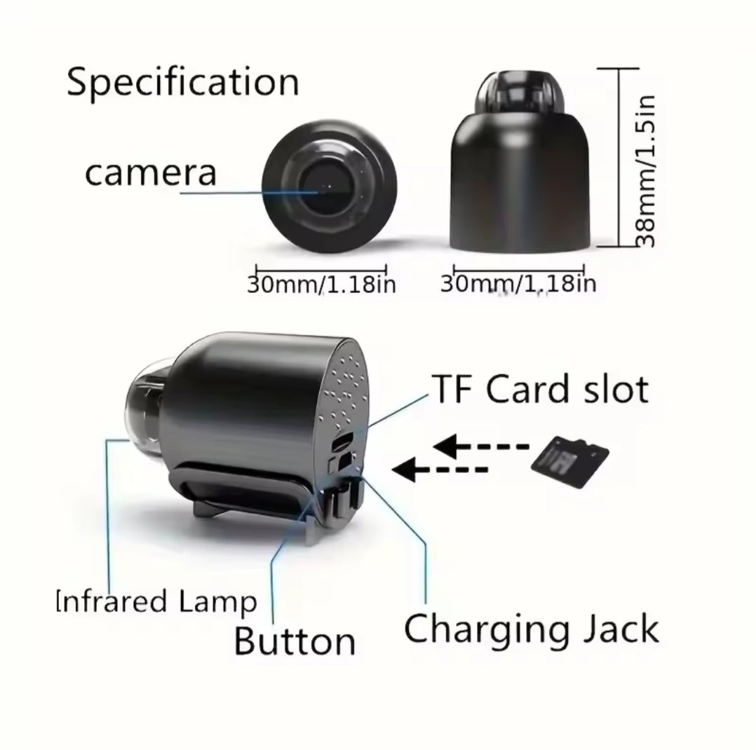 1080P HD Mini WiFi Camera Indoor Safety Security Surveillance Monitor Night Vision Camcorder.