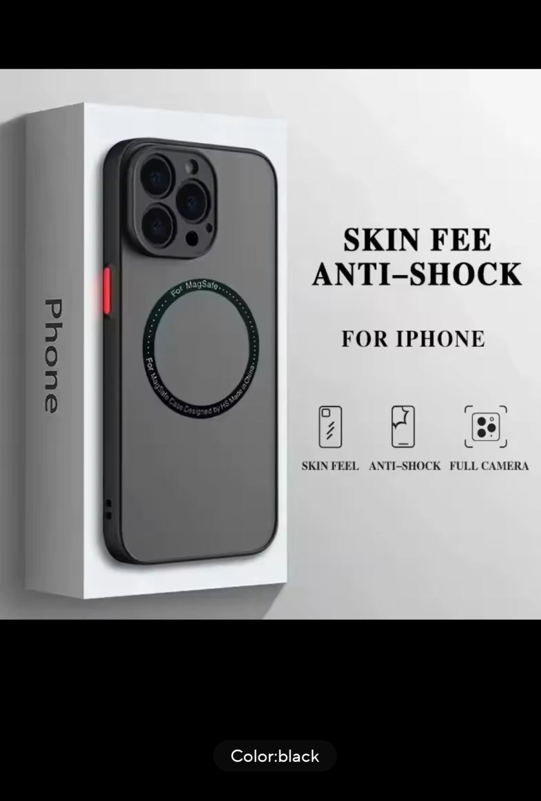 Magnetic Luxury Matte Magsafe Wireless Charging Case for iPhone 16, 15, 14 Promax Plus Glasslens Protection Soft Cover.