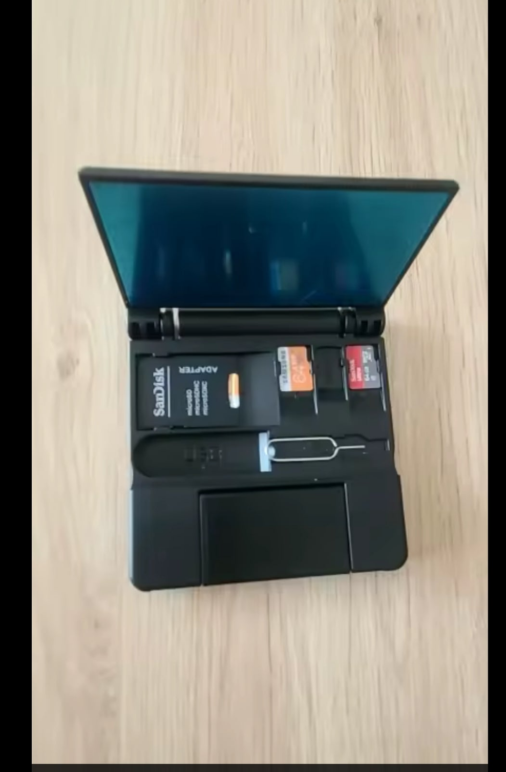 7 in 1 Multifunctional Card Reader Storage Box SD Micro Card Case OTG Adapter USB 2.0 Type C Adapter Storage Box.