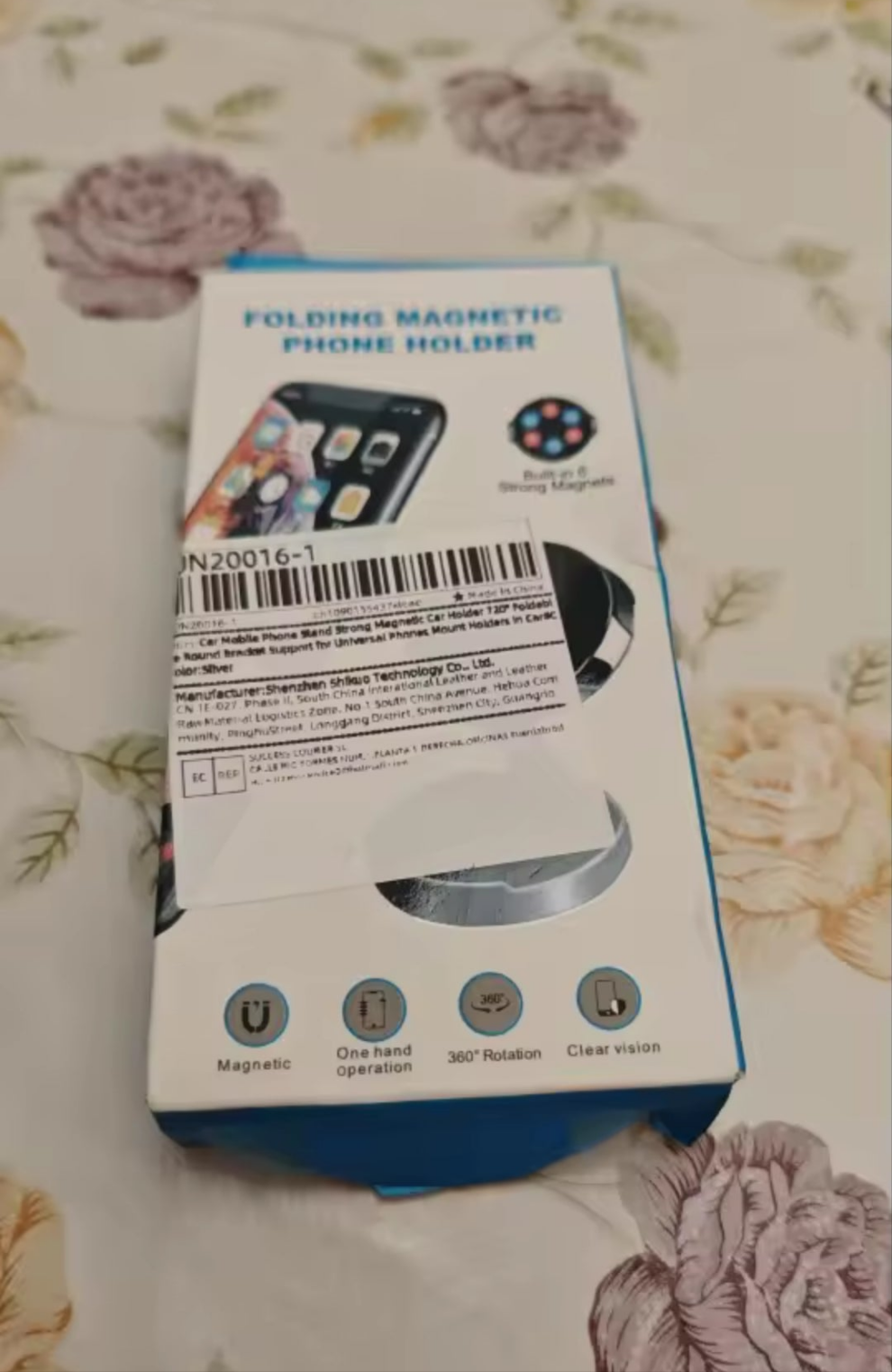 VIKEFONE Car Mobilephone Stand Strong Magnetic car holder  720° Foldeable Round Bracket Support for Universal Phones Mount Holders.