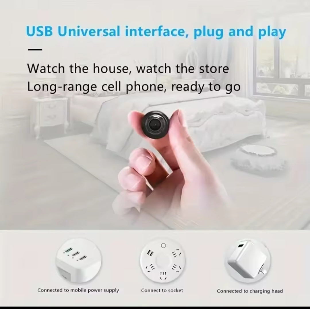 1080P HD Mini WiFi Camera Indoor Safety Security Surveillance Monitor Night Vision Camcorder.