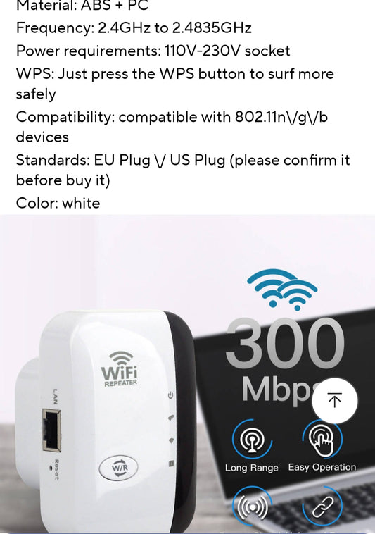 FENVI 300Mbps Wireless Repeater Remote Wifi Extender WiFi Amplier 802.11N Wifi Boost Repeatedor Amplifier