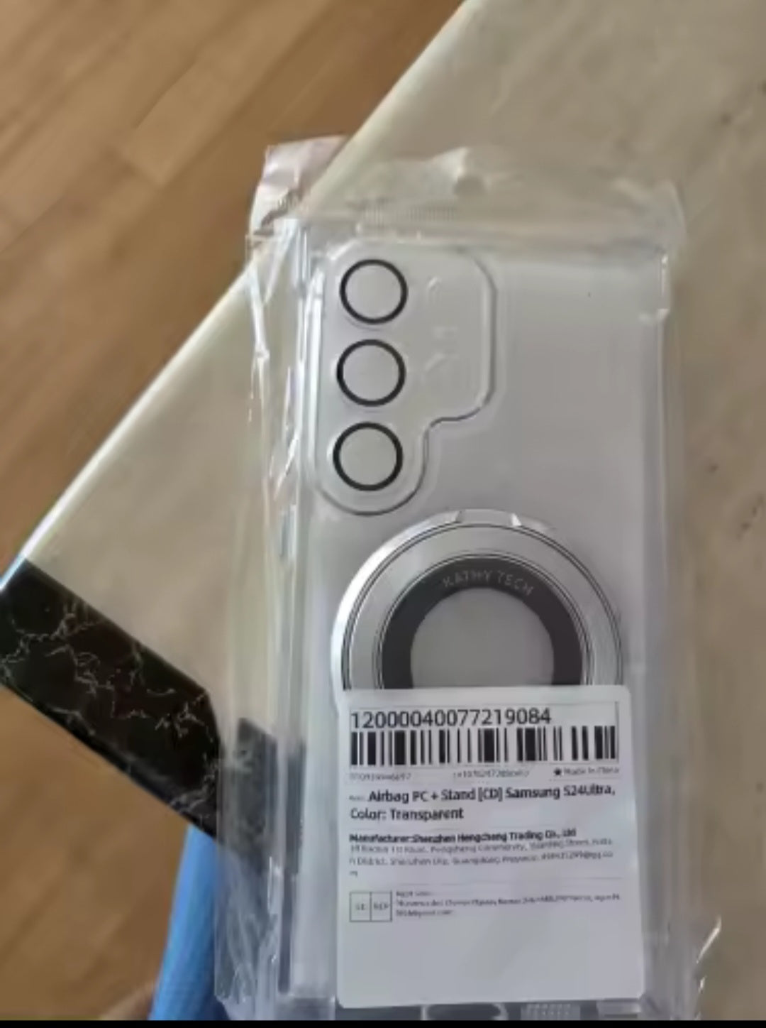 Luxury Magnatic Stand Shockproof Clear case for Samsung S25, S24, S23 Ultra Plus Note20.