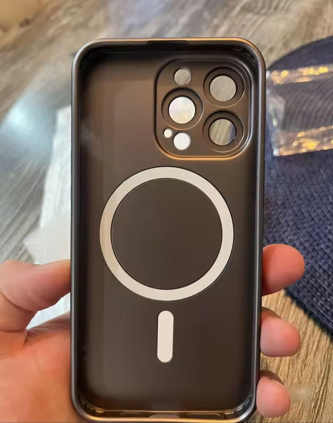 Magnetic Luxury Matte Magsafe Wireless Charging Case for iPhone 16, 15, 14 Promax Plus Glasslens Protection Soft Cover.