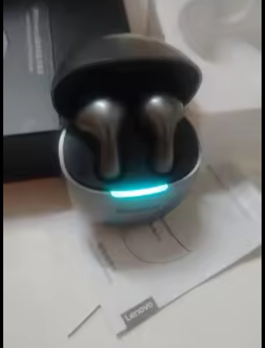 2025 Lenovo LP48 TWS Wireless  Bluetooth Headset Half in Ear Noise reduction.