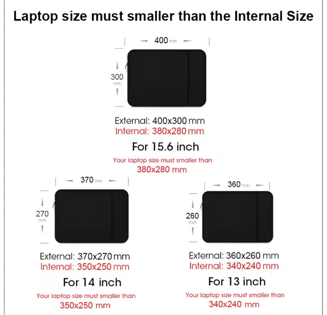 Laptop Bagcase For MacBookair Pro 13 14 15 Lenovo Asus Dell HP Notebook 13.3 Inch Protective Case Black Gray.