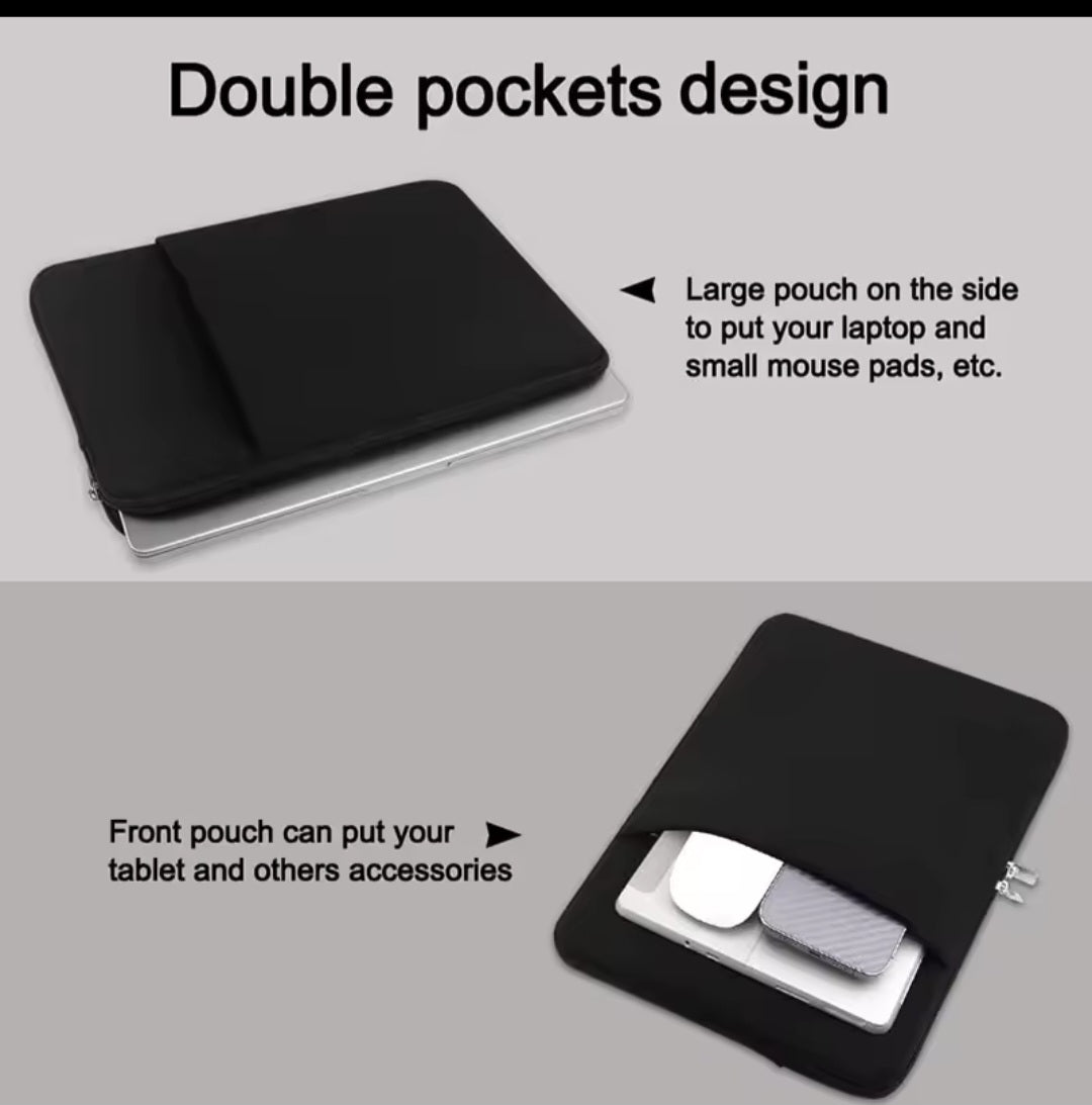 Laptop Bagcase For MacBookair Pro 13 14 15 Lenovo Asus Dell HP Notebook 13.3 Inch Protective Case Black Gray.