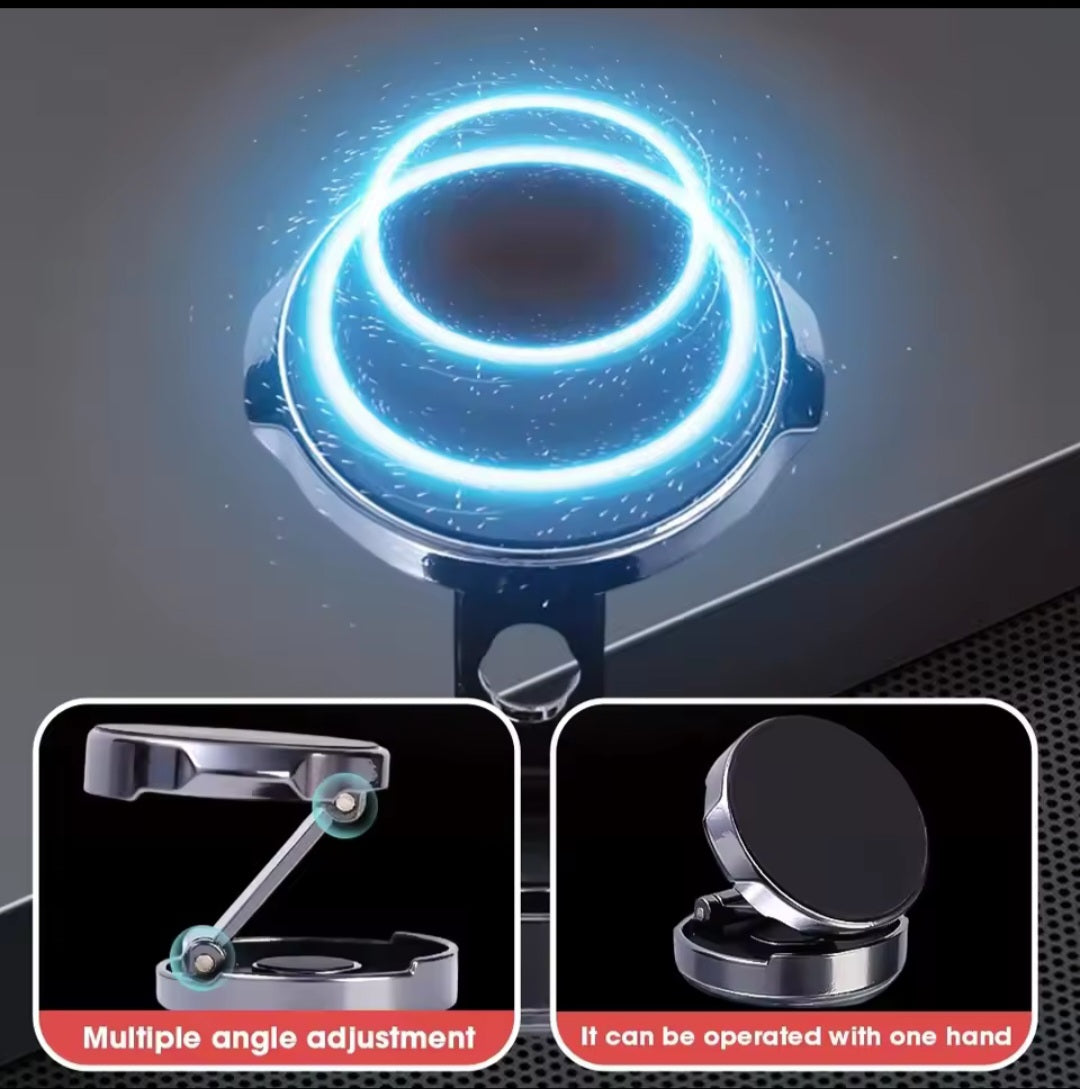 VIKEFONE Car Mobilephone Stand Strong Magnetic car holder  720° Foldeable Round Bracket Support for Universal Phones Mount Holders.