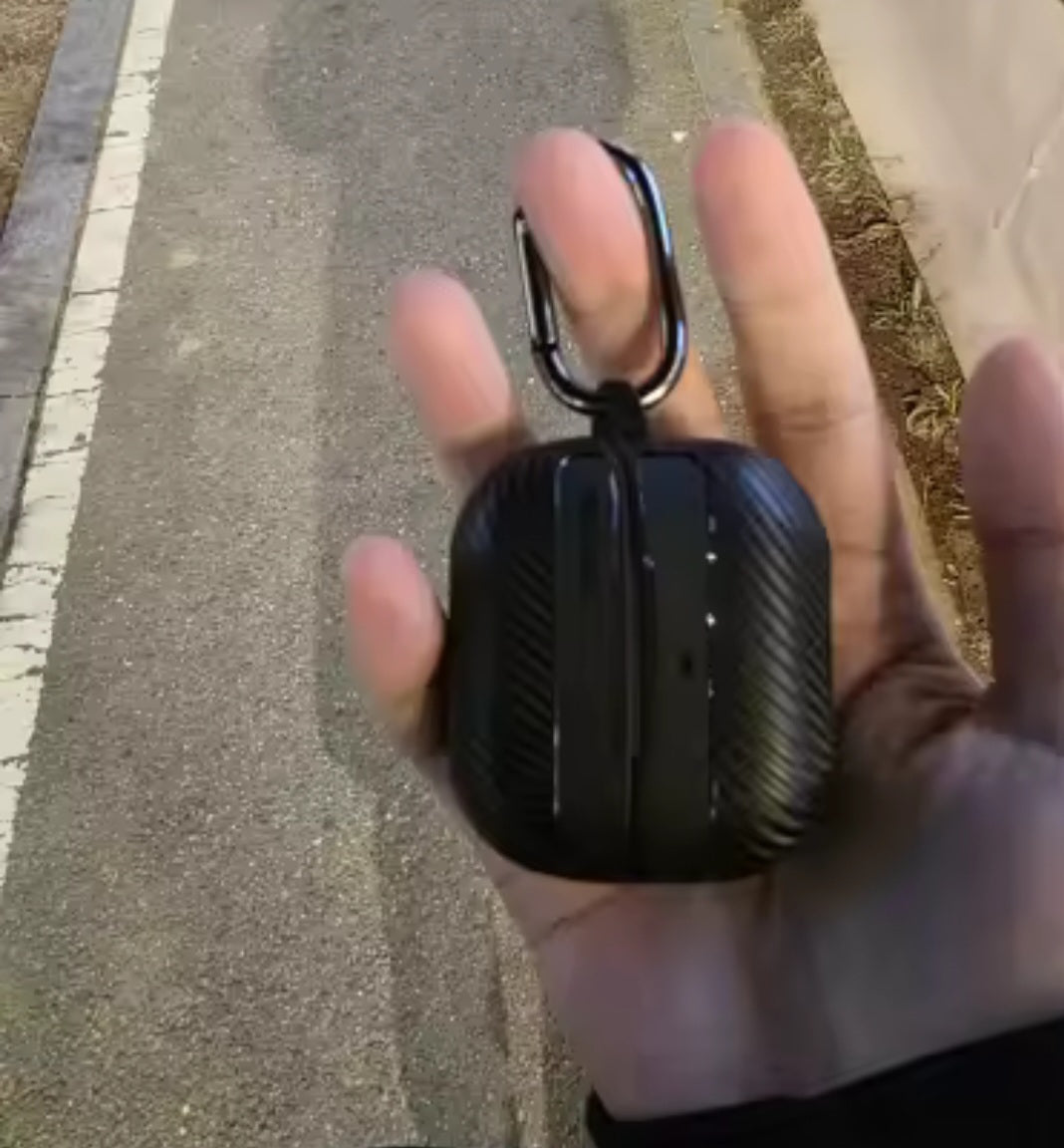 New Carbon Fibre Earphone Protective Cover Samsung Galaxy Buds 3 with keychain accessory Shockproof case